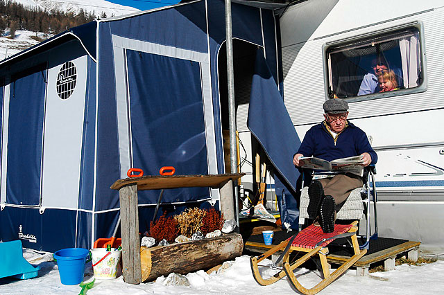 Camping in Madulain