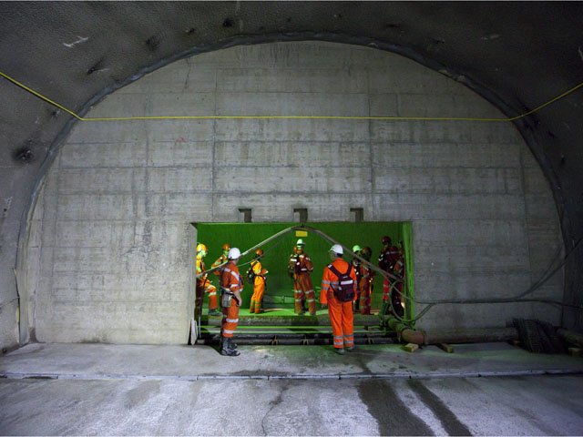 Gotthardtunnel vor dem Durchstich 