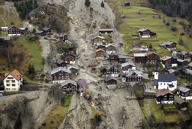 Unwetter in Schlans